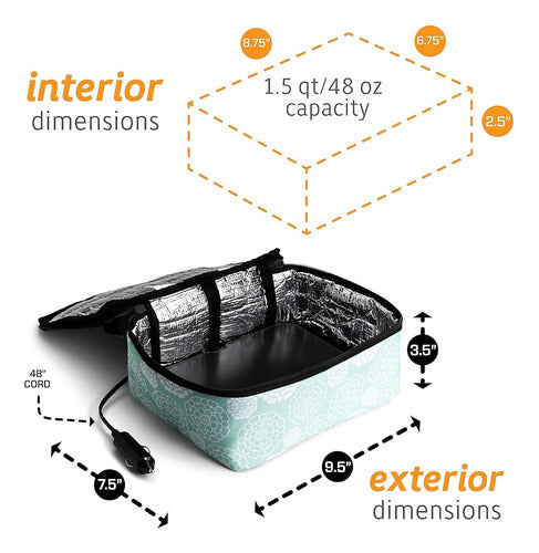 ~? Hotlogic Bolsa Calentadora De Alimentos 12v, Almuerzo, Aq 2