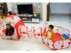 Crazy Art Kids 3-in-1 Foldable Play Tent Tunnel House with Balls 6