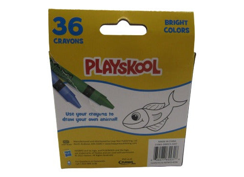 Playskool  Washable Crayons Giz De Cera Lavável 36 Unidades 1