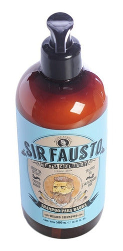 Sir Fausto Men´s Culture Shampoo Hidratante Para Barba 500ml 4