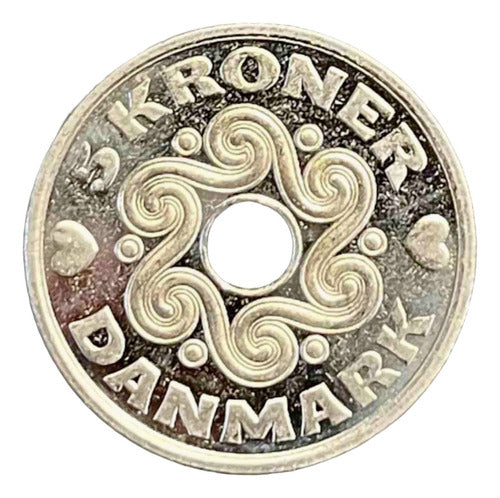 Dinamarca - 5 Krone - 2005 - Km #869 - Anular 1