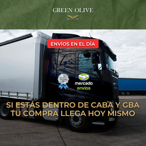 Green Olive Green Olives in Slice 120g Doypack - Pack of 24 Units 1