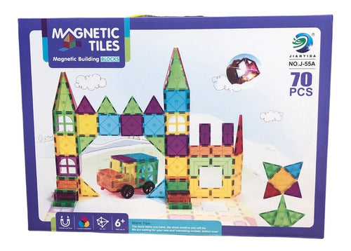 Quo Magnetic 3D Blocks for Kids - 70 Pcs 1