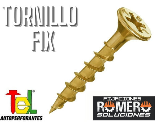 Tornillos Autoperforantes Tel Para Madera 3.8 X 38mm X 1000 1