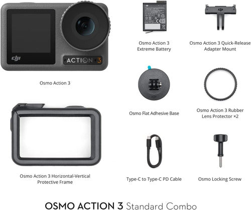 Dji Osmo Action 3 Combo Estándar Cámara De Acción 4k 5