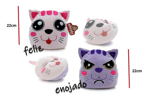 Reversible Plush Animals with Changing Expressions 22cm 9614 13