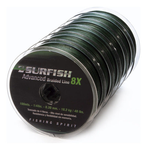 Surfish Multifilamento 8x Advanced Braided Line 0.40mm 100mt 0