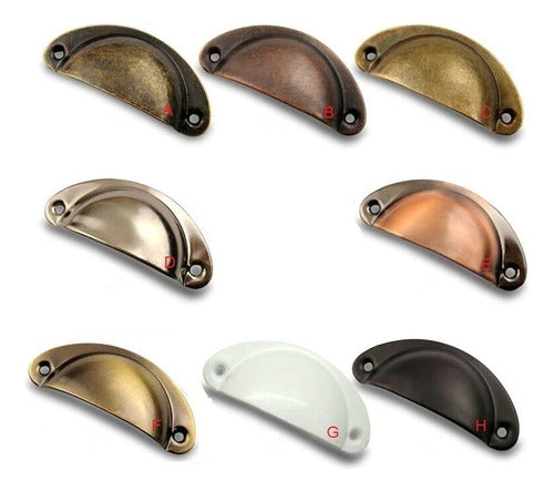 BRZ Drawer Handle Bucket Metal All Colors 0