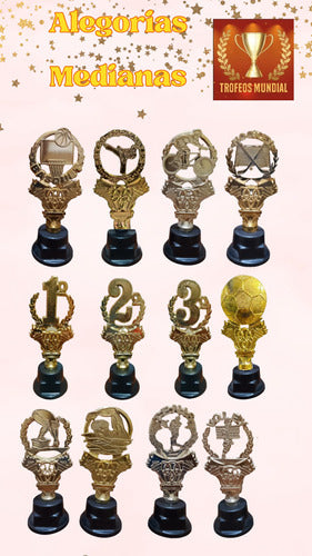 Trofeos Mundial Terna Copa Todos Los Deportes / Oro / 45-50-55cm 4