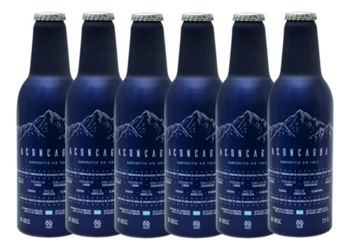 Gin Tonic Aconcagua Botella Aluminio 355ml Ready To Drink X6 0