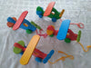Wooden Pull Along Toy Plane Educational Toy 1