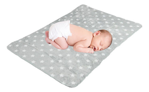 LITTLE TD Flannel Polar Star Baby Blanket Cradle Co-Sleeping Color 2