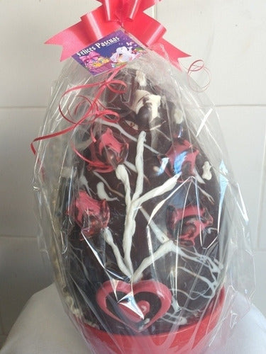 Handcrafted 3 Kg Easter Egg N° 30 Premium Chocolate 6