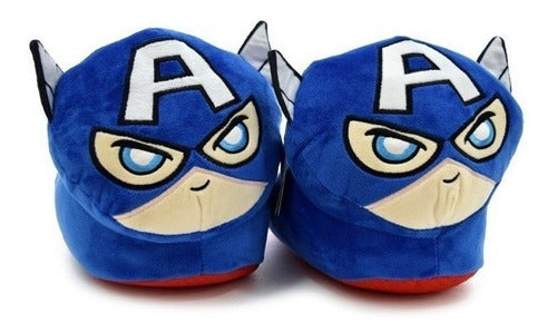 Plush Slippers, Captain America with Light - 11063 0