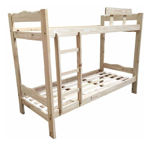 Bunk Bed Eco Line in Pine Wood 0