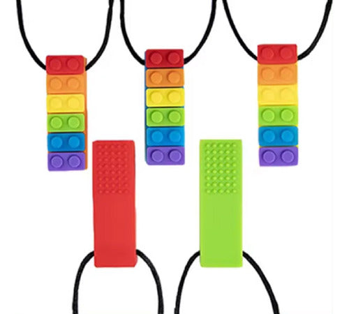 Burdah Sensory Anxiety Autism Teether Red Rainbow 2