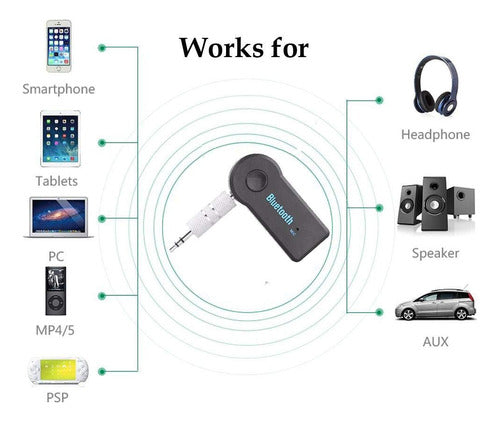 Bluetooth Audio Receiver Adapter for Car, TV, Notebook - Male to Female Connection 8