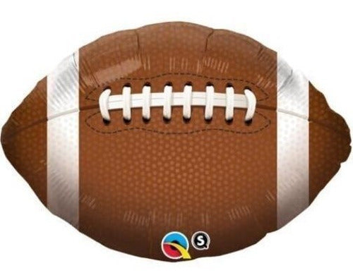 Qualatex Metallic Rugby Ball Balloon 45 Cm X 3 Units 0