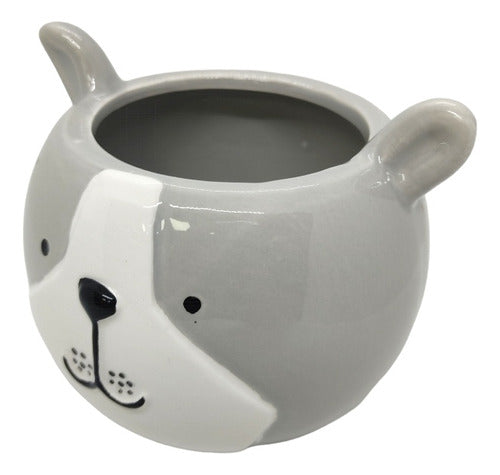 Gorsh Home Decoration Gray Bear Ceramic Pot 1