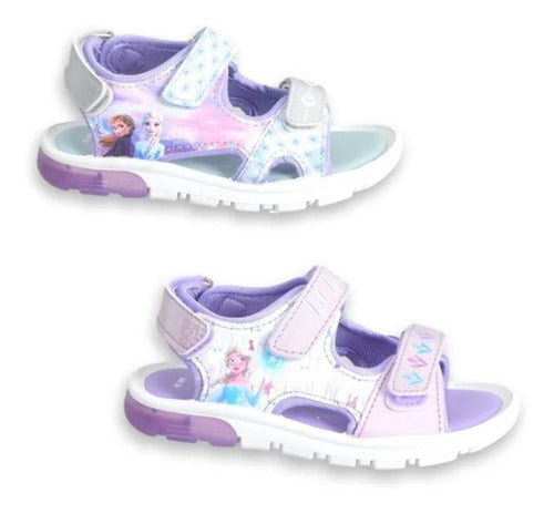 Footy Frozen Sandals with Lights - Elsa and Anna 0