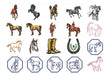 Mundo Catixci 118 Horse Embroidery Designs 3