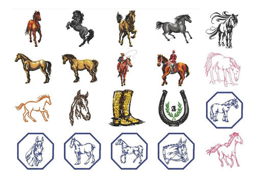 Mundo Catixci 118 Horse Embroidery Designs 3