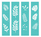 Stencil Mini Hojas De La Selva Laura Craft 0