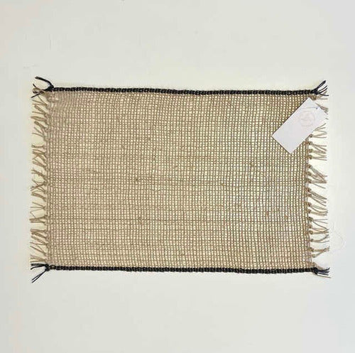 A.T Individual Raffia 35x48cm (Gray Edge) 0