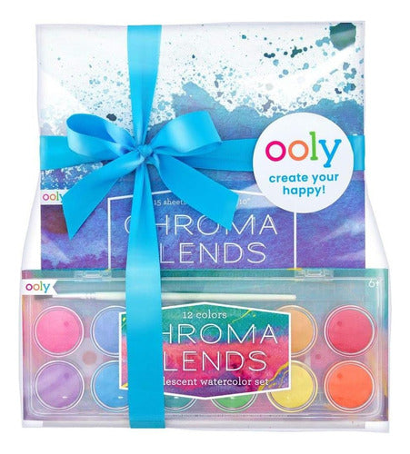 Ooly Chroma Blends Juego De Acuarela Nacarada, 12 Colores, Y 0