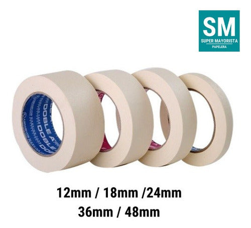 TP Masking Paper Tape 12mm X 50m Pack X24u 1