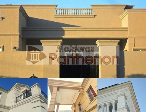 Exterior Crown Molding Cornice Parthenon CP26 20x10 cm 4