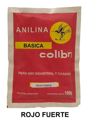 Anilina Basica Colibri X 100 Grs Rojo Fuerte 0