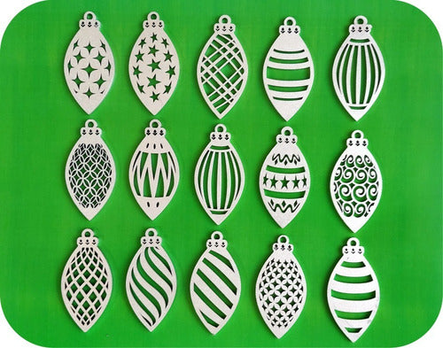 Christmas Decoration Silver Color Pack of 15 Units 1