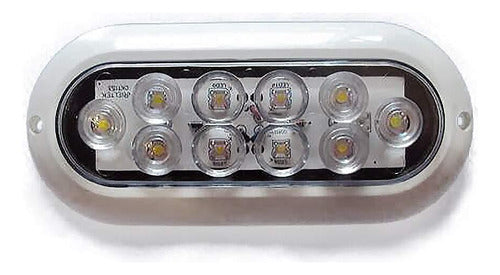 Luminaria Arieltek E1160 De Cabine Lcb-01 12v Branco Fria 0