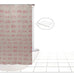 Modern PVC Shower Curtain Design with Metal Rings and Anti-mold Protector 8