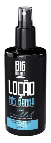 Loção Pós Barba Big Barber 250ml Menthol Para Pele Sensíveis 4