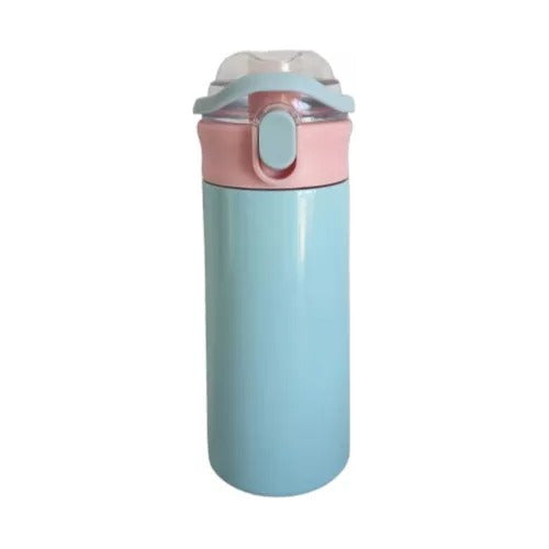 Kids Spill-Proof 500ml Stainless Steel Thermos Bottle with Stickers 9