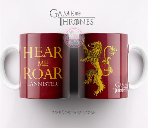 Plantilla Game Of Thrones Tazas Sublimar Sublimacion 6