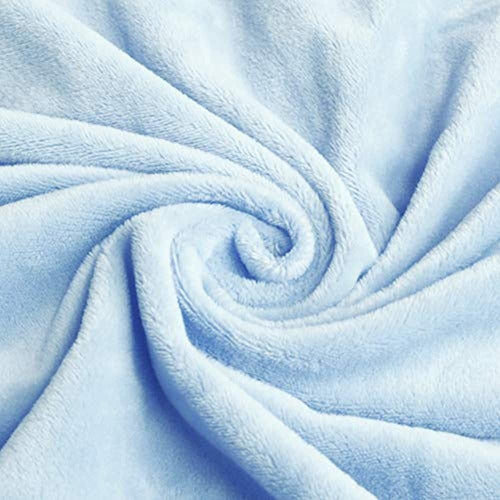 Tl Care Heavenly Soft Chenille Mini Sábana Para Cuna, Azul, 3