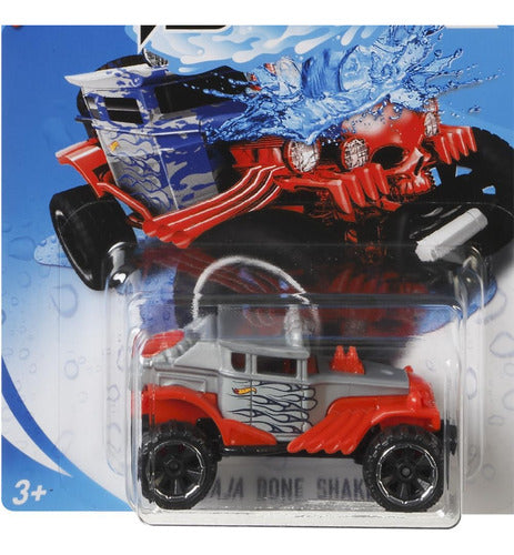 Coche De Carrera Baja Hot Wheels, Azul Y Rojo A Plata 2