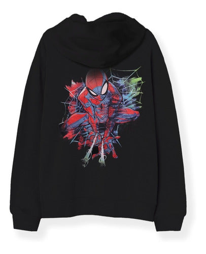 Jack Lee Oversized Hoodie - Spider Man Black 3