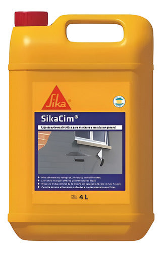 Sikacim Ligante Puente Adherente Acrilico Morteros 4 Lts 0