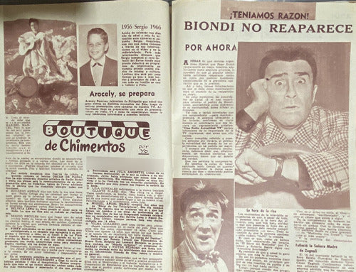 Actualidad Tv Nº 1554 Cine Radio Rodolfo Beban Abr 1966 Ej2 3