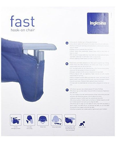 Inglesina Fast Table Chair, Light Blue 5