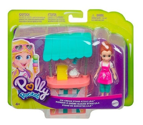 Polly Pocket Ice Cream Stand Lila by Mattel 0