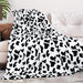 Inhand Cow Print Blanket, Fuzzy Baby Girl Cow Print Throw Bl 0