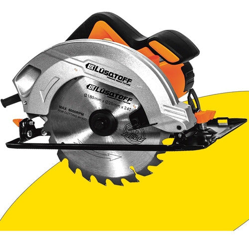 Lüsqtoff Circular Electric Saw 1500W with Wood Blade Accessory 0