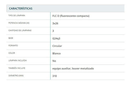 Artefacto Empotrable Circular Energy 326 X 3 Lamp  Lumenac 1