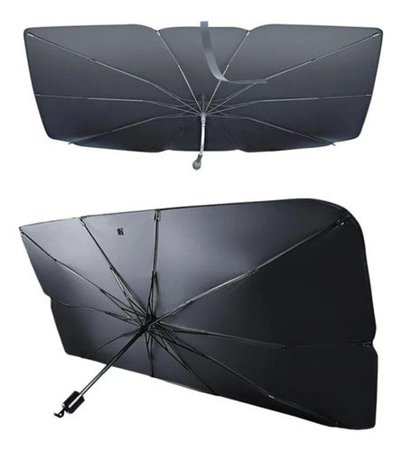 Parasol Auto Tipo Paraguas Parabrisas Grande Protección Uv 4