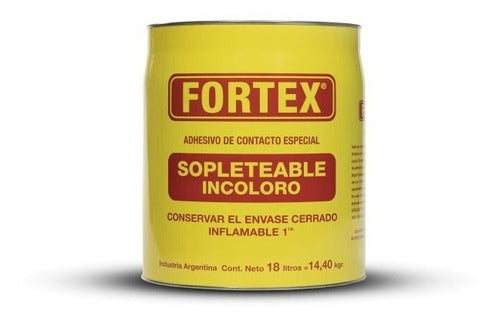 Cemento De Contacto Sopleteable Incoloro Fortex 18lt 0